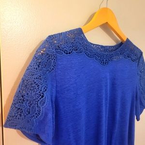Sezane Lorena T-shirt Electric Blue size small